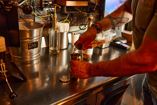 urban griddle making drinks